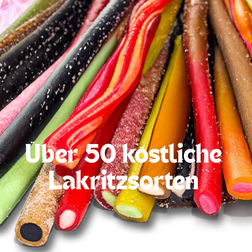 Über 50 köstliche Lakritzsorten